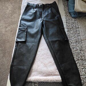 KANCAN FAUX LEATHER PANTS